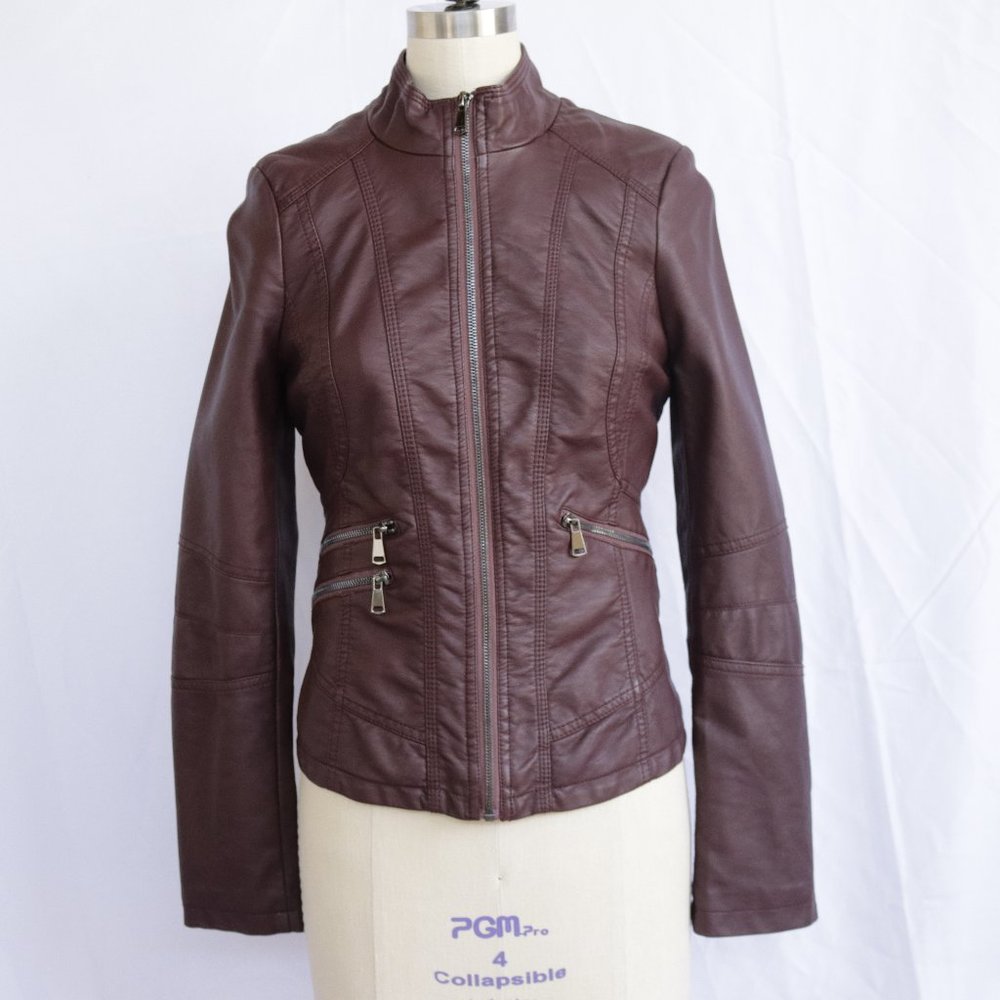 Le Chateau Faux Leather Motorcycle Jacket - NWOT